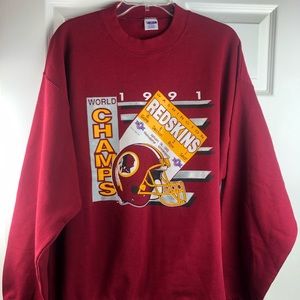 Vintage 90’s Redskins 1991 World Champs Sweater